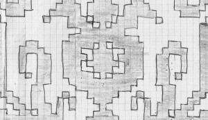 Archivio de LA FILANDA: disegni del laboratorio di tessitura.